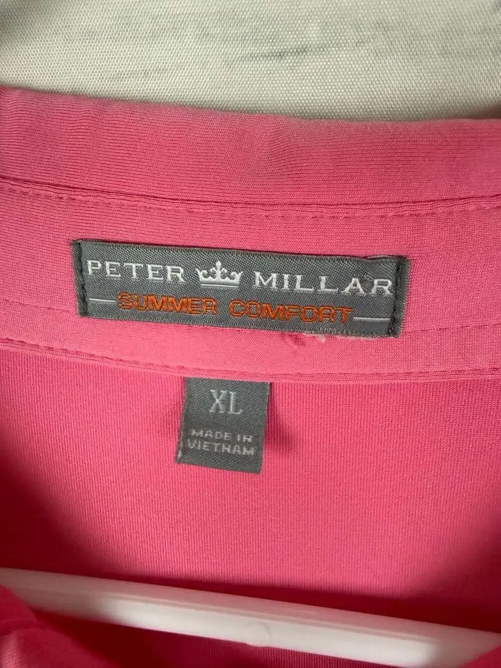 Peter Millar Summer Comfort Polo Shirt Pink XL